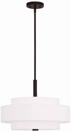 Livex Lighting 50874-07 Meridian 4-Light Pendant, Bronze