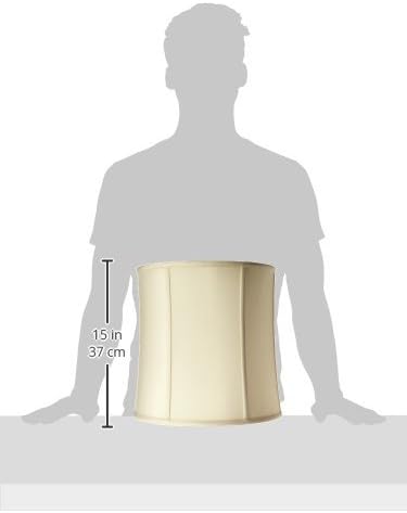 Royal Designs, Inc. Basic Drum Lamp Shade, Eggshell, 13" x 14" x 14"