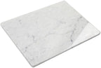 Marble Pastry Board, White Carrara Marble Cutting Board 16 x 12 Inches with Non-Slip Feet for Rolling Dough, Cheese, Pastries, Fruits and Vegetables