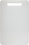 Fotouzy Plastic Utility Cutting Board with Handles, Food Safe PP Material, Dishwasher Safe, Thick Chopping Board, Large Size, Easy Grip Handle, for Kitchen (White)