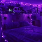 Connectable Purple Halloween Lights, 2pack 164ft 400Led 13 Modes String Lights Plug in, Twinkle Light with Timer Indoor/Outdoor for Tree Party Halloween Decorations
