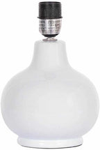 BoutiqueRugs Navarro Boho Ceramic Bedside Table Lamp for Bedroom Nightstand and Living Room - Shade Rattan - Blue, Beige - 13" H