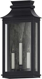 Maxim Savannah Vx 3 Light Outdoor Candle Style Wall Lantern with Black Oxide Finish