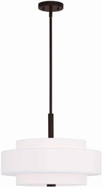 Livex Lighting 50874-07 Meridian 4-Light Pendant, Bronze