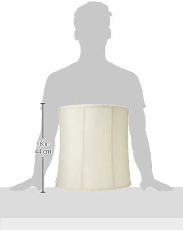 Royal Designs, Inc. BS-719-16EG Basic Drum Lamp Shade, 15" x 16" x 16", Eggshell