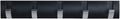 Wall-Mounted Coat Hooks, Black Silver