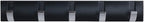 Wall-Mounted Coat Hooks, Black Silver