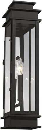 Livex Lighting 20207-07 Transitional One Light Outdoor Wall Lantern from Princeton Collection in Bronze/Dark Finish