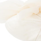 3D Flower Pillow Decorative Round Throw Pillows Handmade Cute Floral Velvet Accent Pillowcases Soft Elegant Cushion for Bed Couch Car Bedroom Living Room Home Decor 12 Inch Cream White