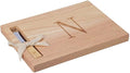 Miicol Wood Charcuterie Board, Monogram Cheese Board 10 Inch, Personalized Initial Cutting Board with Spreader, Unique Housewarming Gift, Ideal for Kitchen, Home, Letter N