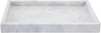 10" x 6" Moreast Real Natural Marble Vanity Tray, Genuine Marble Storage Tray for Home Decor, Large Stone Tray for Bathroom/Kitchen/Vanity/Dresser, Non-Resin/Non-Ceramic, 10 x 6 inch