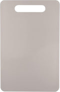 Fotouzy Plastic Utility Cutting Board with Handles, Food Safe PP Material, BPA Free, Dishwasher Safe, Thick Chopping Board, Large Size, Easy Grip Handle, for Kitchen (Almond)