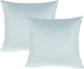 20x20 Inch Velvet Throw Pillow Covers Decorative Square Cozy Soft Solid Color Cushion Cases Home Decor for Couch Sofa Bedroom Car Set of 2, Light Blue