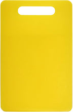 Fotouzy Plastic Utility Cutting Board with Handles, Food Safe PP Material, BPA Free, Dishwasher Safe, Thick Chopping Board, Large Size, Easy Grip Handle, for Kitchen (Yellow),14.2 x 9"