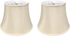 Royal Designs, Inc. BSO-708U-12BG-2 Modified Bell Basic Lamp Shade with UNO Threaded Fitter, 7.5 x 12 x 9.5, Beige, 2-Pack