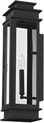 Livex Lighting 20207-07 Transitional One Light Outdoor Wall Lantern from Princeton Collection in Bronze/Dark Finish