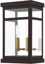 Livex Lighting 20702-07 Hopewell Bronze 2 Light Outdoor Wall Lantern