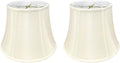 Royal Designs, Inc. BSO-708U-12EG-2 Modified Bell Basic Lamp Shade with UNO Threaded Fitter, 7.5 x 12 x 9.5, Eggshell, 2-Pack