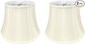 Royal Designs, Inc. BSO-708-14EG-2 Modified Bell Basic Lamp Shade, 9 x 14 x 10.5, Eggshell, 2-Pack
