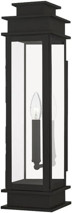 Livex Lighting 20207-07 Transitional One Light Outdoor Wall Lantern from Princeton Collection in Bronze/Dark Finish