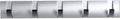 Wall-Mounted Coat Hooks, Silver Black
