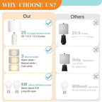 Ceramic Table Lamps Set of 2, White Modern Bedside 25" Nightstand Lamp 3-Way Dimmable Lamp for Bedroom Living Room Farmhouse, Side Table Lamp, Bulbs Included