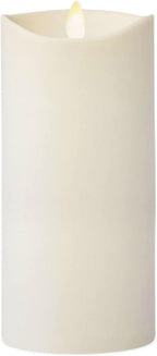 Luminara Pearl Ivory Outdoor Flameless Candle 3.25" x 7", Separate Remote, Moving Flame Flickering Realistic LED Battery Operated Pillar Lights Decor, Outside Lantern Halloween Christmas Decorations