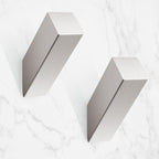 NINETREX Towel Hooks Brushed Nickel Stainless Steel 2 Pack Heavy Duty Modern Wall Hooks Silver Robe Hook for Bathroom Livingroom Hotel Style Wall Mounted