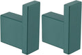 RANDOM Dark Green Towel Hooks for Bathrooms Square Shower Hooks Stainless Steel Wall Mount Coat Hooks.96009-8DKG
