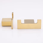 RANDOM Double Towel Hook 304 Stainless Steel Coat Hook Robe Hook for Bathroom Accessories Wall Mounted Hooks Brushed Gold 96009-8BG-2