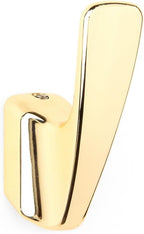 SARIHOSY5 Packs Coat Hooks,Metal Hooks for Clothes, Hats, Bags, Towels, Keys(Polished Gold)