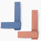 Decorative Wall Hooks-Set of 2 Chic Coat Hooks for Wall Mount. Perfect for Hanging Coats, Clothes, Towels, Backpacks Or Hats. Modern Heavy Duty Metal Hooks (Pastel Set)
