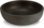 Crescent Garden Large Outdoor Planter Bowl – Double-Walled Resin Pot with Drain Hole for Water Gardens, Fountains, Decorative Landscaping - 30" W x 12" H (Old Bronze Color)
