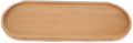 Fermus Wooden Tray 12.5 Inch Long Jewelry Dish Cosmetics Organizer Bathroom Clutter Wood Decorative Serving Platter Small Storage Tray, Oval (1 Pack)