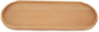 Fermus Wooden Tray 12.5 Inch Long Jewelry Dish Cosmetics Organizer Bathroom Clutter Wood Decorative Serving Platter Small Storage Tray, Oval (1 Pack)