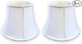 Royal Designs, Inc. BSO-708-14LNWH-2 Modified Bell Basic Lamp Shade, 9 x 14 x 10.5, Linen White, 2-Pack