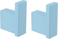 RANDOM Clear Sky Blue Towel Hooks for Bathrooms Round Shower Hooks Stainless Steel Wall Mount Coat Hook.96009-8CKB