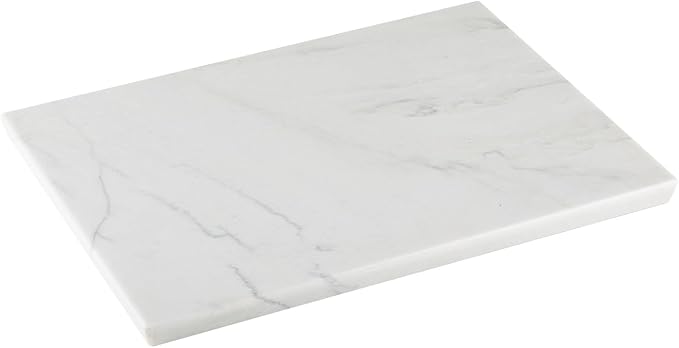 Koville Brazilian Natural Marble Cutting Board for Kitchen, 16x12inch Large Hand Crafted Marble Slab for Cheese, Charcuterie, Pastry Board - Wedding Gift, House Warming Gift