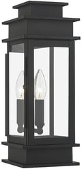 Livex Lighting 2013-04 Transitional One Light Outdoor Wall Lantern from Princeton Collection in Black Finish