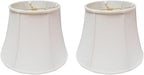 Royal Designs, Inc. BSO-708-12WH-2 Modified Bell Basic Lamp Shade, 7.5 x 12 x 9.5, White, 2-Pack