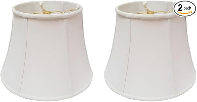Royal Designs, Inc. BSO-708-18WH-2 Modified Bell Basic Lamp Shade, 11 x 18 x 13.5, White, 2-Pack