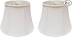 Royal Designs, Inc. BSO-708-14WH-2 Modified Bell Basic Lamp Shade, 9 x 14 x 10.5, White, 2-Pack