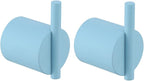 RANDOM Clear Sky Blue Towel Hooks for Bathrooms Round Shower Hooks Stainless Steel Wall Mount Coat Hook.96068-8CKB