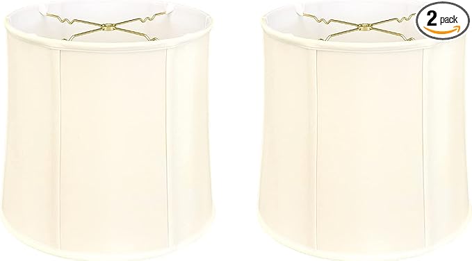 Royal Designs, Inc. BS-719-13EG-2 Drum Basic Lamp Shade, 11 x 13 x 11, Eggshell, 2-Pack