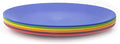 KX-WARE Plastic Plates Set of 6 - Unbreakable and Reusable 9.875 inches Dinner Plates, Multicolor | Dishwasher Safe, BPA Free