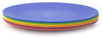 KX-WARE Plastic Plates Set of 6 - Unbreakable and Reusable 9.875 inches Dinner Plates, Multicolor | Dishwasher Safe, BPA Free