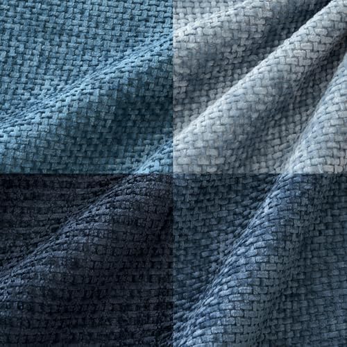 MIULEE Pack of 4 Couch Throw Pillow Covers 26x26 Inch Neutral Blue Soft Decorative Chenille Pillow Covers Farmhouse Accent Cushion Covers for Boho Western Home Decor Sofa Bedroom Living Room