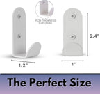 Heavy-Duty White Wall Hooks for Hanging (Set of 3) – Stylish & Sturdy Metal Hooks for Coats, Backpacks, Towels & Bags | Decorative Modern Hooks for Entryways, Bathrooms & Kids’ Rooms