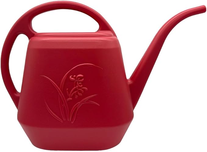 Plastic Watering Can - Wine Red Color - 1/2 Gallon