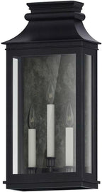 Maxim Savannah Vx 3 Light Outdoor Candle Style Wall Lantern with Black Oxide Finish